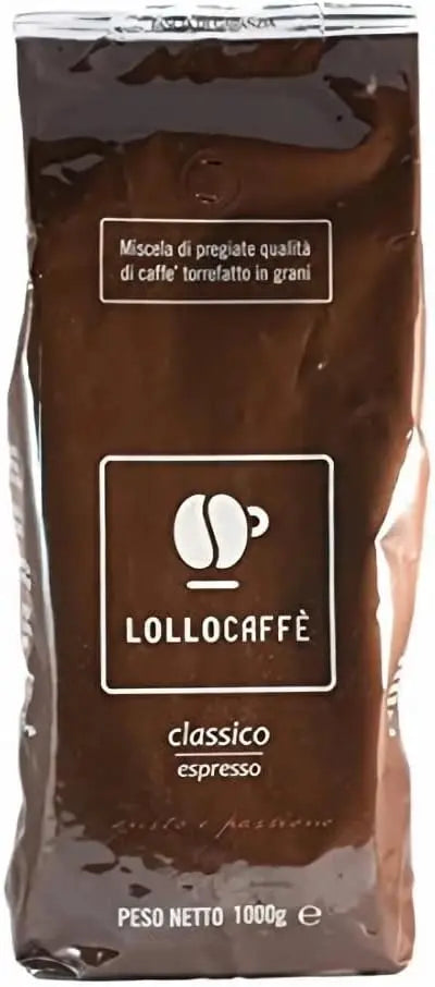 CAFFE' IN GRANI LOLLO CAFFE' 1 KG LINEA BAR MISCELA CLASSICA ESPRESSO ORIGINALE GUSTO NAPOLETANO - TOSTATURA MEDIA NAPOLETANA