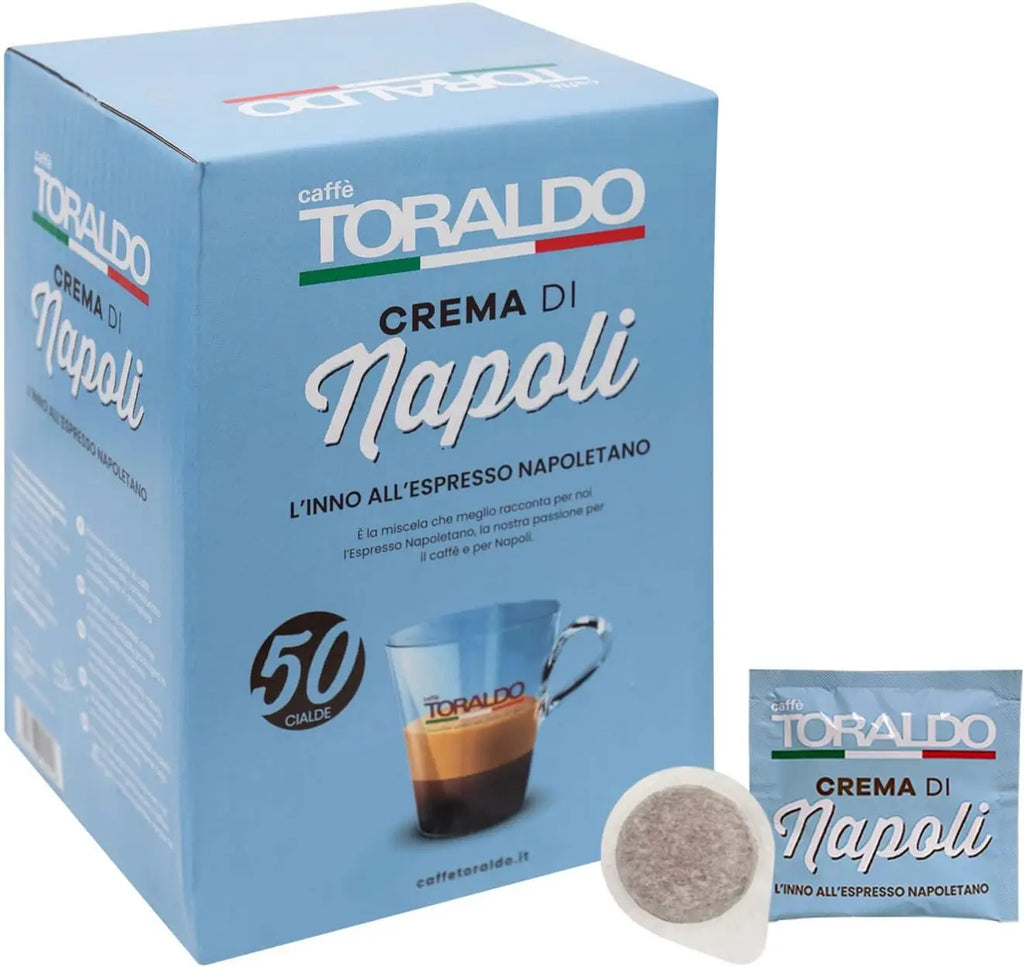 Cialde Caffè Toraldo miscela Crema di Napoli ESE 44 mm (50 Unità)