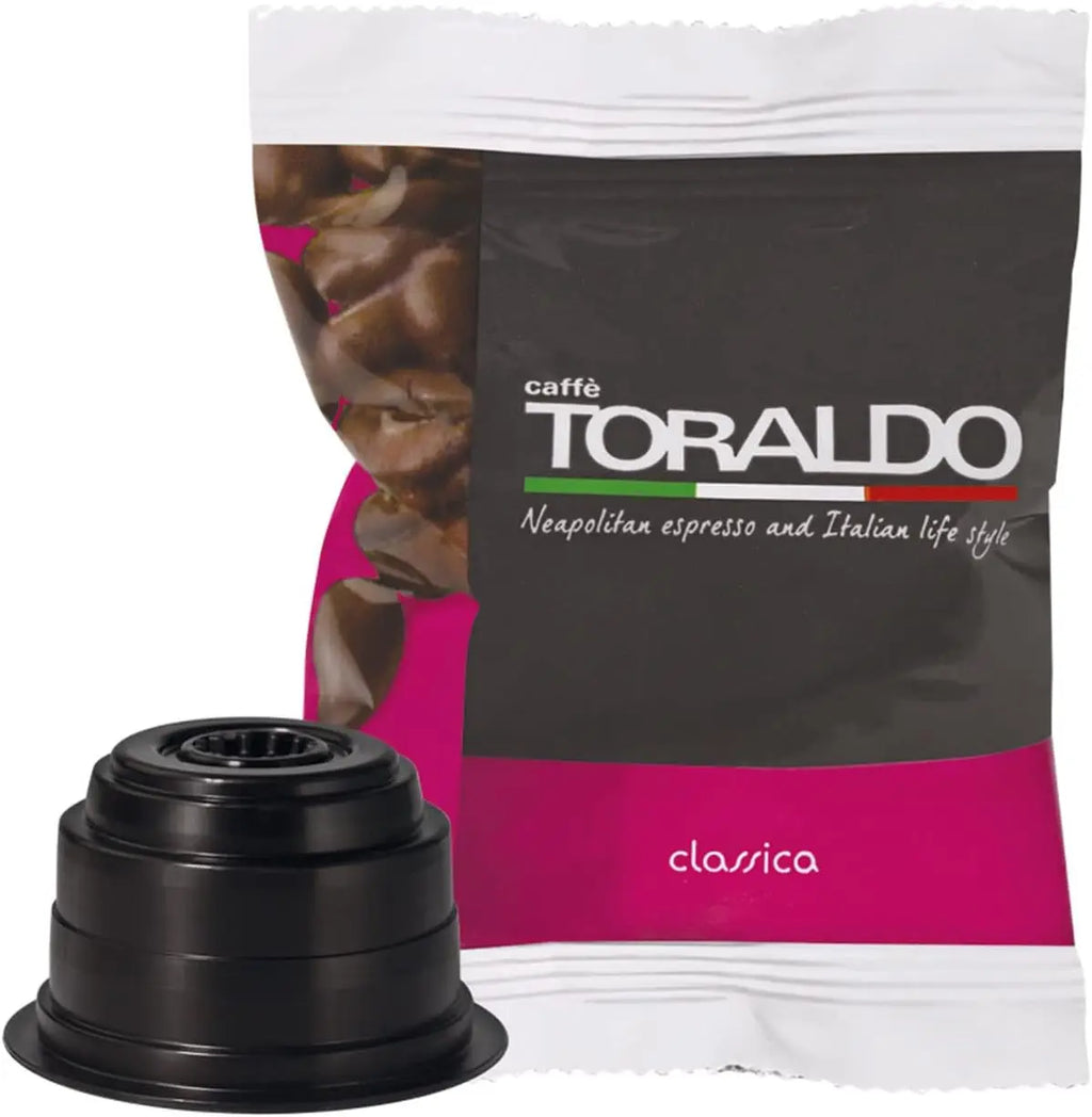 CAFFÈ TORALDO | Compatibile Caffitaly* | Caffè Selezionato, Tostato e Torrefatto in Italia | Eccellenza del Caffè Napoletano (100 Capsule, Miscela Classica)