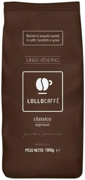 CAFFE' IN GRANI LOLLO CAFFE' 1 KG LINEA BAR MISCELA CLASSICA ESPRESSO ORIGINALE GUSTO NAPOLETANO - TOSTATURA MEDIA NAPOLETANA