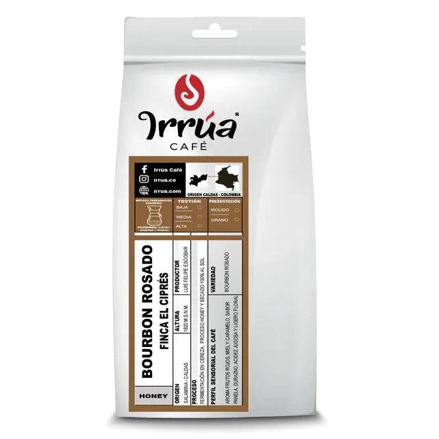 IRRÚA Pink Bourbon Honey Specialty Coffee - Caffè dalla Colombia (SCA 84.5) - Chicchi di caffè tostati naturali 100% Arabica