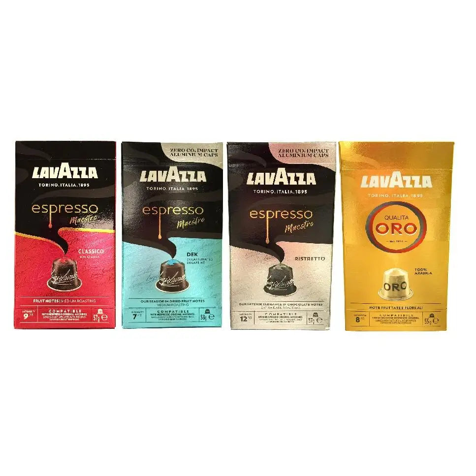 Capsule di caffè Lavazza, scatola da 100 capsule.