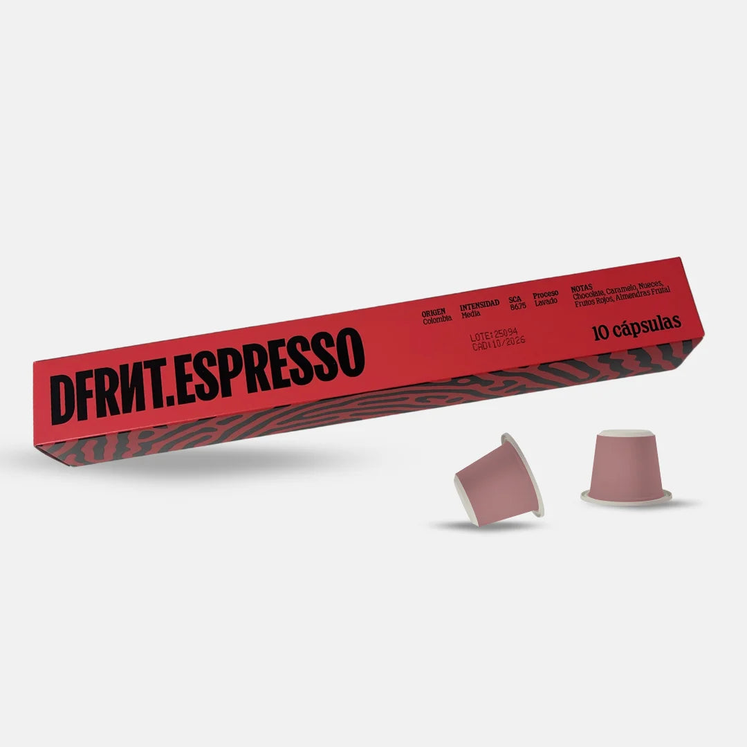 DFRNT.ESPRESSO Capsule caffè Speciality Colombia - Espresso ideale - Compatibile con Nespresso - Biodegradabile