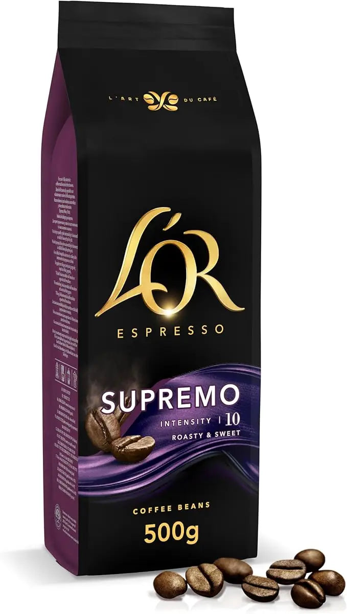 L'OR 2x500g Espresso Colombia Chicchi di Caffè Naturali 100% Arabica-L'OR 2x450 gr Caffè Espresso Chicchi Passione Rossa Maranello Espresso-L'OR 2*500g Espresso Brasile Chicchi di Caffè Naturali 100% Arabo-a