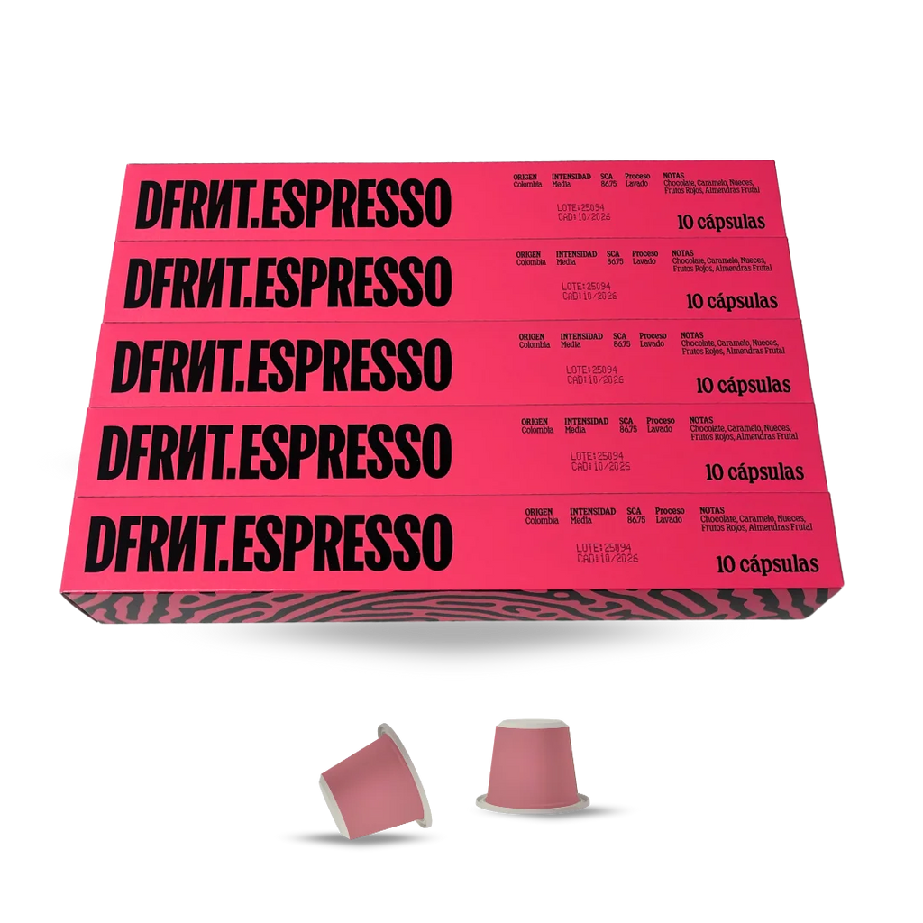 DFRNT.ESPRESSO Capsule caffè Speciality Colombia - Espresso ideale - Compatibile con Nespresso - Biodegradabile