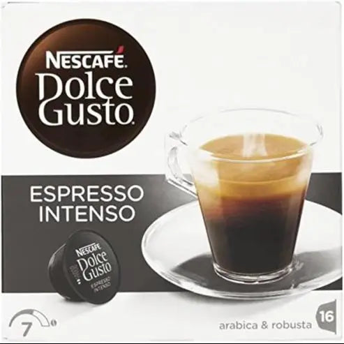 Nescafé Dolce Gusto - Caffè capsule Espresso intenso, Confezione da 3 x 16 capsule - Totale: 48 capsule di caffè. Valido per le macchine da caffè Dolce Gusto