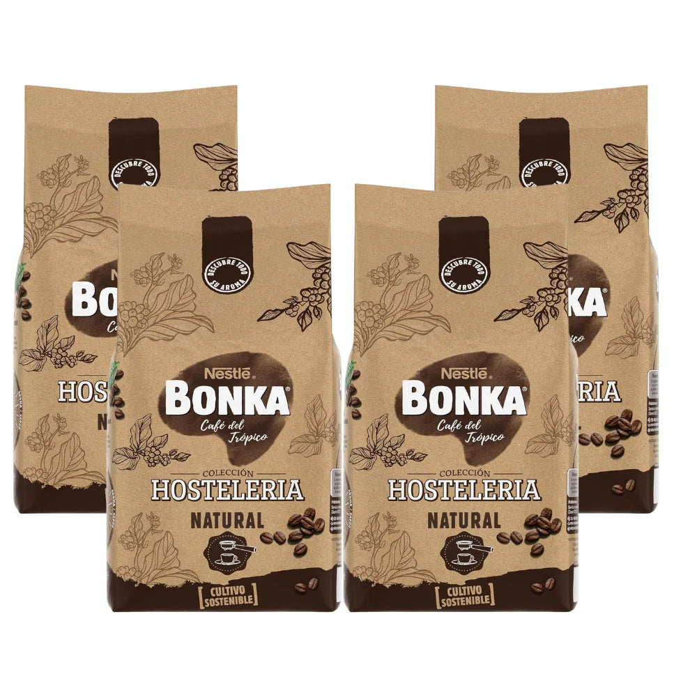 BONKA Caffè in grani naturali 4 confezioni x 1kg
