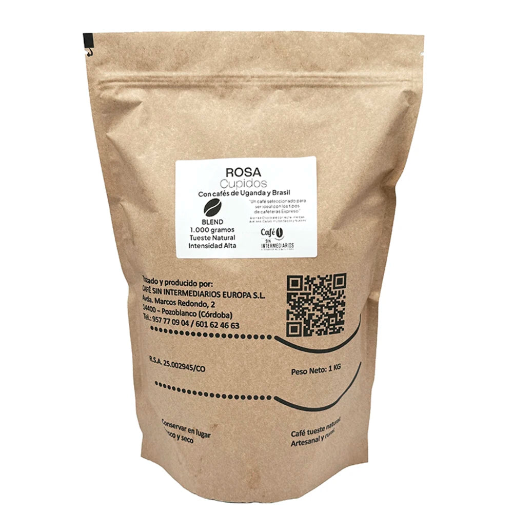 CAFÈ SENZA INTERMEDIARI |   Rosa |   Miscela di caffè India e Brasile |   Tostatura settimanale |   Imballaggio per la spedizione |   Alta intensità |   Solo caffè