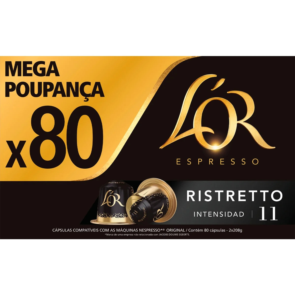 Ristretto L'Or Ristreto Capsule caffè confezione da 80 unità