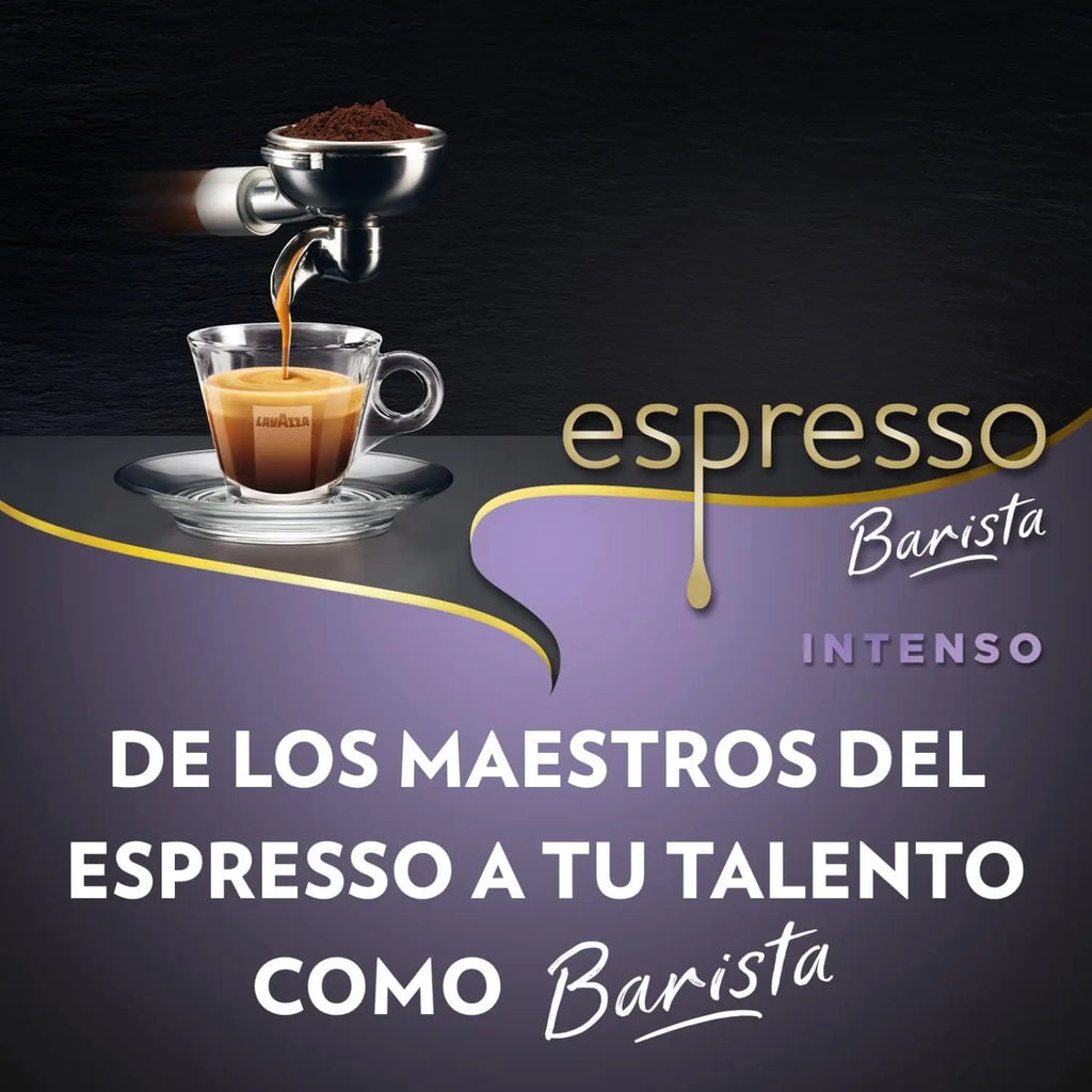 Lavazza, Espresso Barista Intenso, Chicchi di caffè tostati naturali, Ideale per Espresso o Macchina da caffè super Automatica, con Note aromatiche di Cacao e Legno, Intensità 9/10, Tostatura media, 1 kg