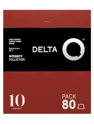 Delta Q - Capsule di caffè macinato Qalidus - Espresso intenso con note caramellate - Intensità 10 - Macinato naturale - 80 capsule