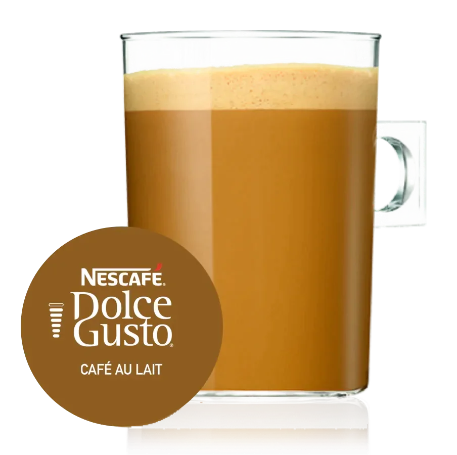 Nescafé Dolce Gusto Caffè al Latte, Confezione da 3 x 16 Capsule - Totale: 48 Capsule di Caffè