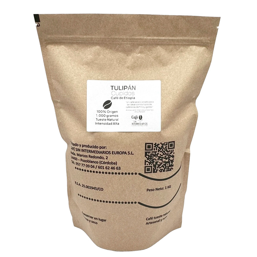CAFFÈ SENZA INTERMEDIATORI - Tulipan - Caffè Etiope 1Kg |    Toast settimanale |    Spedizione con consegna a terra. |    Alta intensità |    Caffè Solo Perfetto