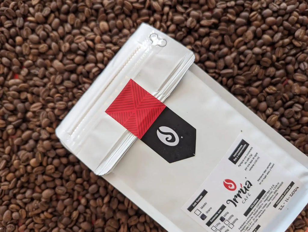 Caffè speciale IRRÚA - Caffè dalla Colombia (SCA 84.5) - Chicchi di caffè tostati naturali 100% Arabica