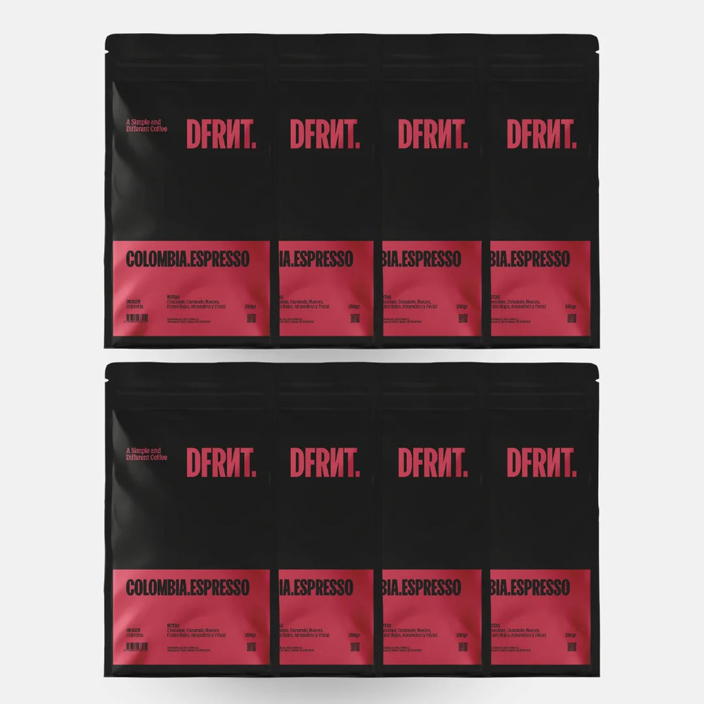 DIFFERENTE.. COLOMBIA.ESPRESSO Chicchi di caffè specialità Colombia Espresso - Cioccolato, Caramello e Frutti rossi - Tostati di recente in Spagna - 500gr