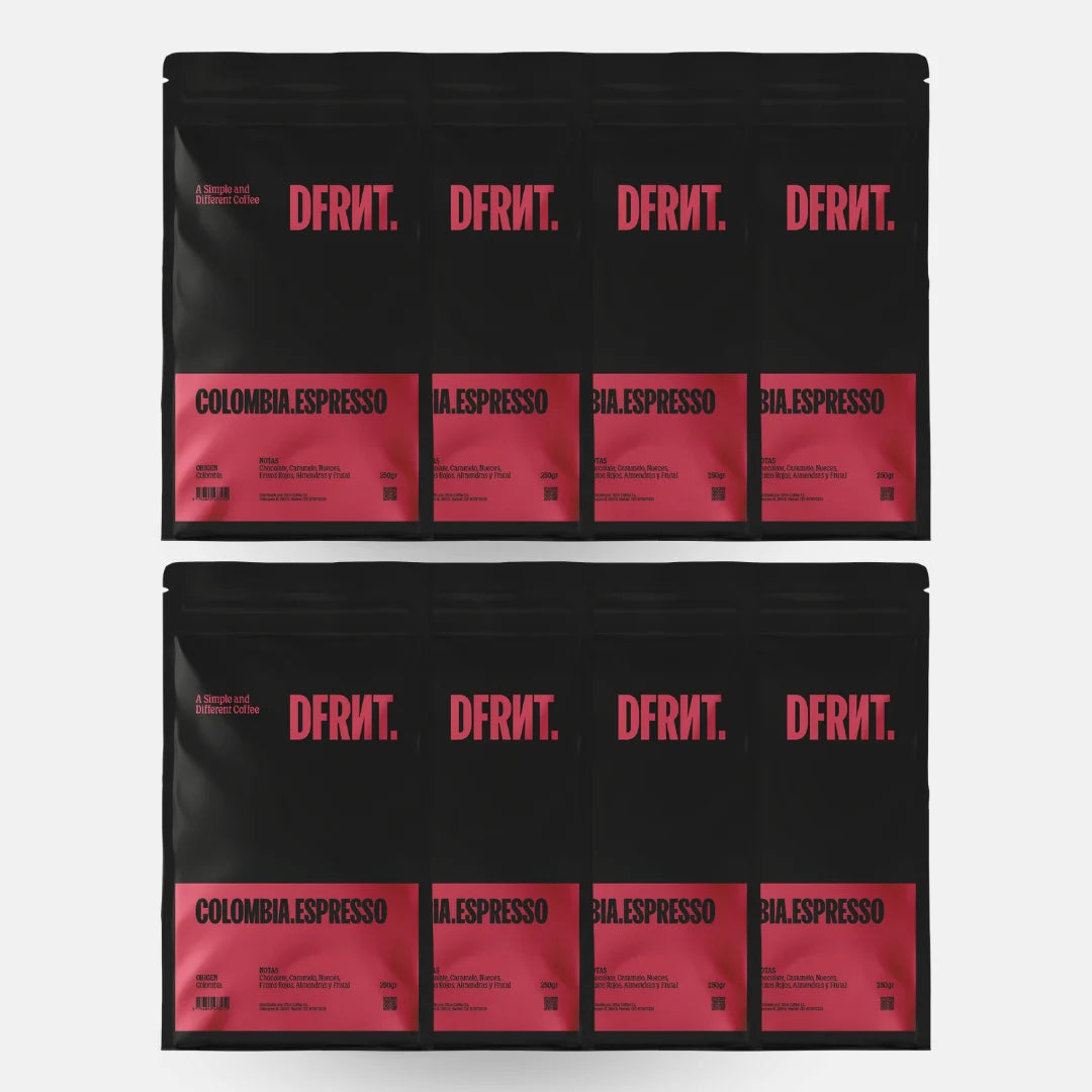 DIFFERENTE.. COLOMBIA.ESPRESSO Chicchi di caffè specialità Colombia Espresso - Cioccolato, Caramello e Frutti rossi - Tostati di recente in Spagna - 500gr