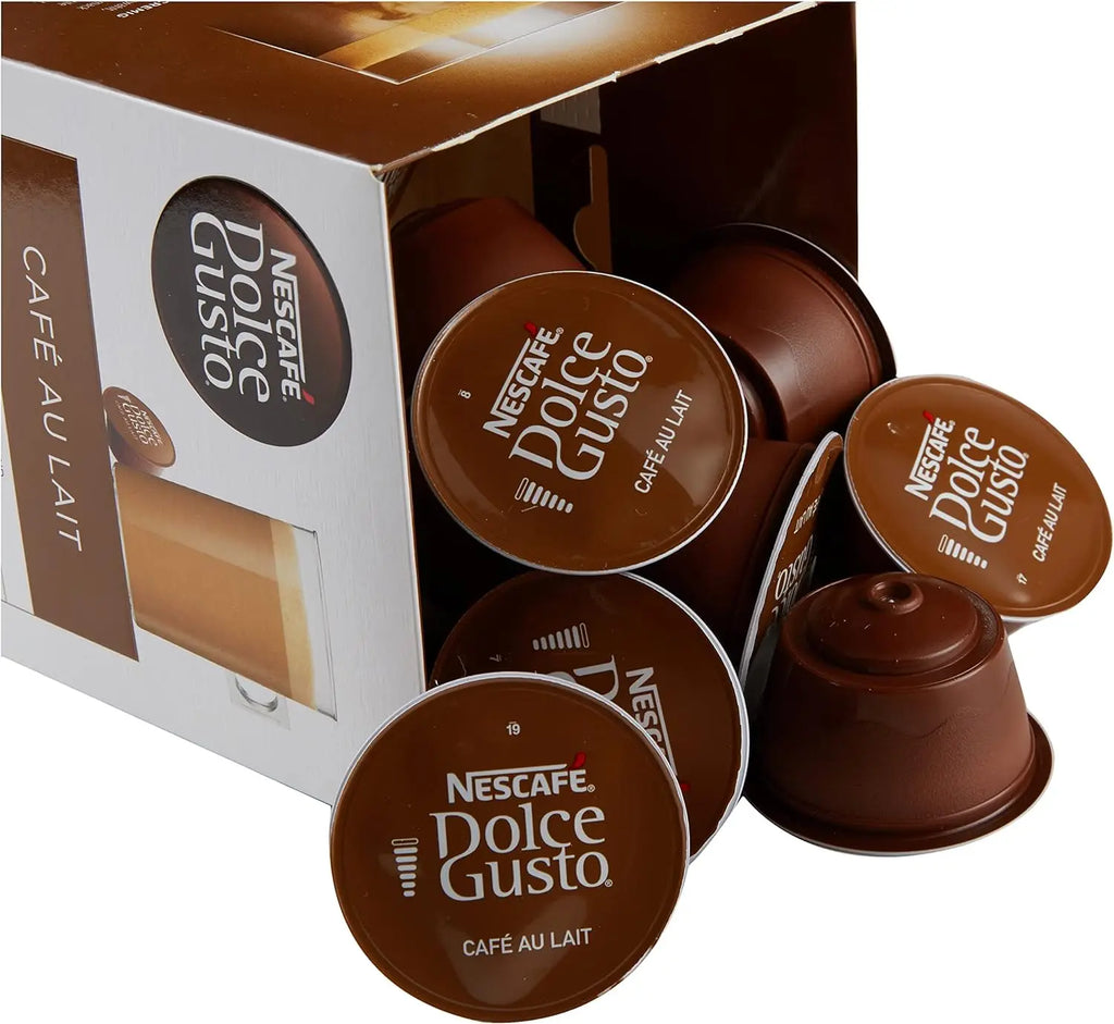 Nescafé Dolce Gusto Caffè al Latte, Confezione da 3 x 16 Capsule - Totale: 48 Capsule di Caffè