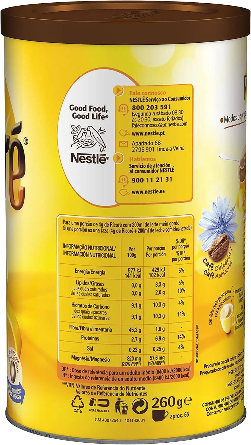 Nestlé Beba Instant Coffee Ricore - Sapore delizioso - Preparazione facile