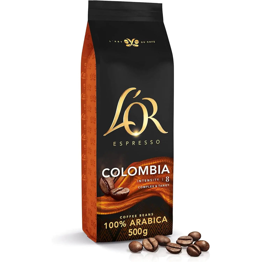 L'OR 2x500g Espresso Colombia Chicchi di Caffè Naturali 100% Arabica-L'OR 2x450 gr Caffè Espresso Chicchi Passione Rossa Maranello Espresso-L'OR 2*500g Espresso Brasile Chicchi di Caffè Naturali 100% Arabo-a