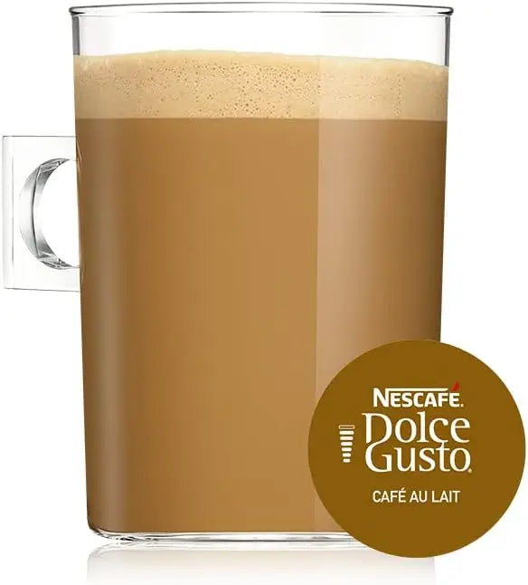 Nescafé Dolce Gusto Caffè al Latte, Confezione da 3 x 16 Capsule - Totale: 48 Capsule di Caffè