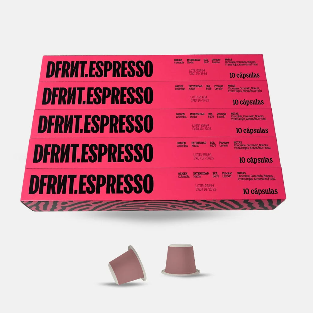DFRNT.ESPRESSO Capsule caffè Speciality Colombia - Espresso ideale - Compatibile con Nespresso - Biodegradabile