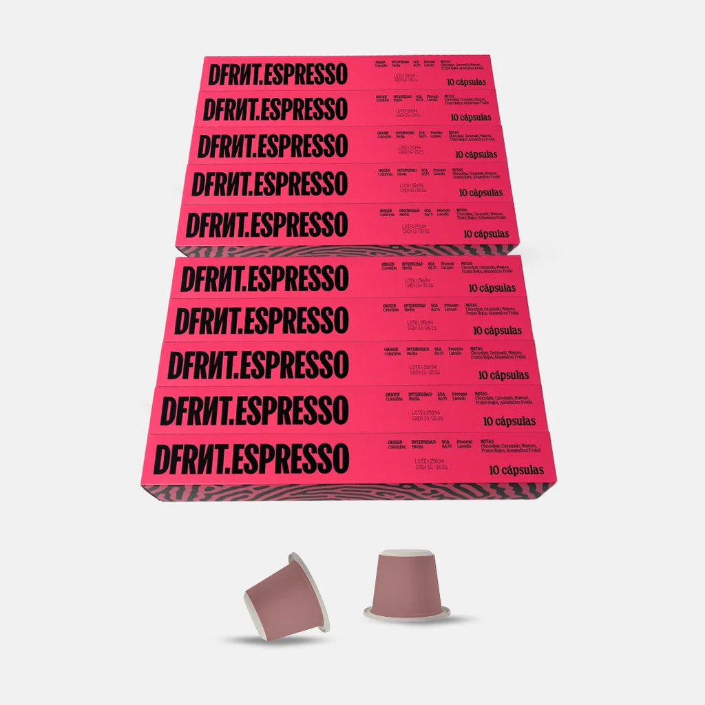 DFRNT.ESPRESSO Capsule caffè Speciality Colombia - Espresso ideale - Compatibile con Nespresso - Biodegradabile