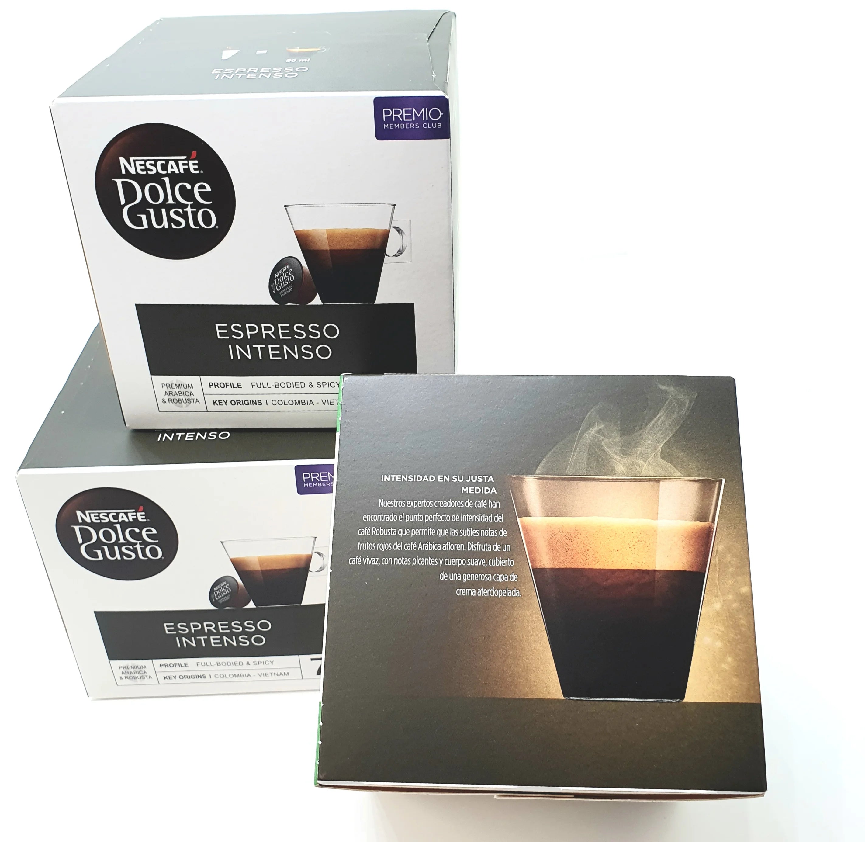 Nescafé Dolce Gusto - Caffè capsule Espresso intenso, Confezione da 3 x 16 capsule - Totale: 48 capsule di caffè. Valido per le macchine da caffè Dolce Gusto