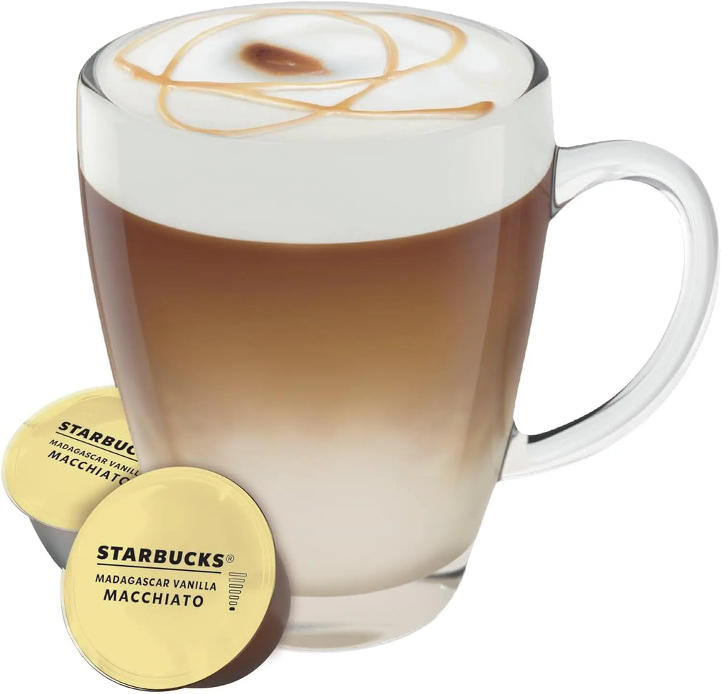 STARBUCKS Capsule di caffè Vanilla Latte Macchiato De Nescafe Dolce Gusto, 36 unità (confezione da 3x12 capsule)