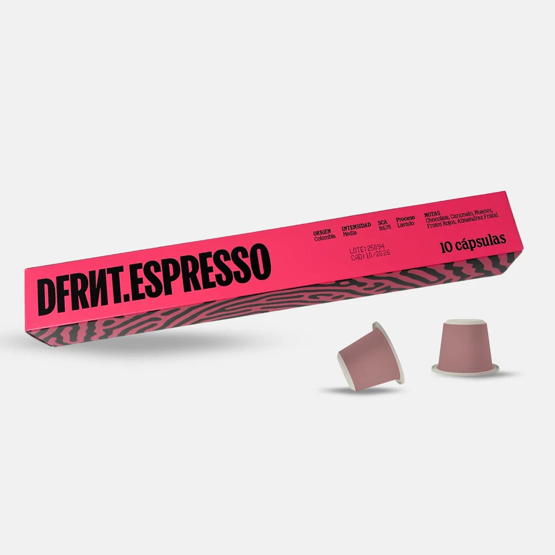 DFRNT.ESPRESSO Capsule caffè Speciality Colombia - Espresso ideale - Compatibile con Nespresso - Biodegradabile