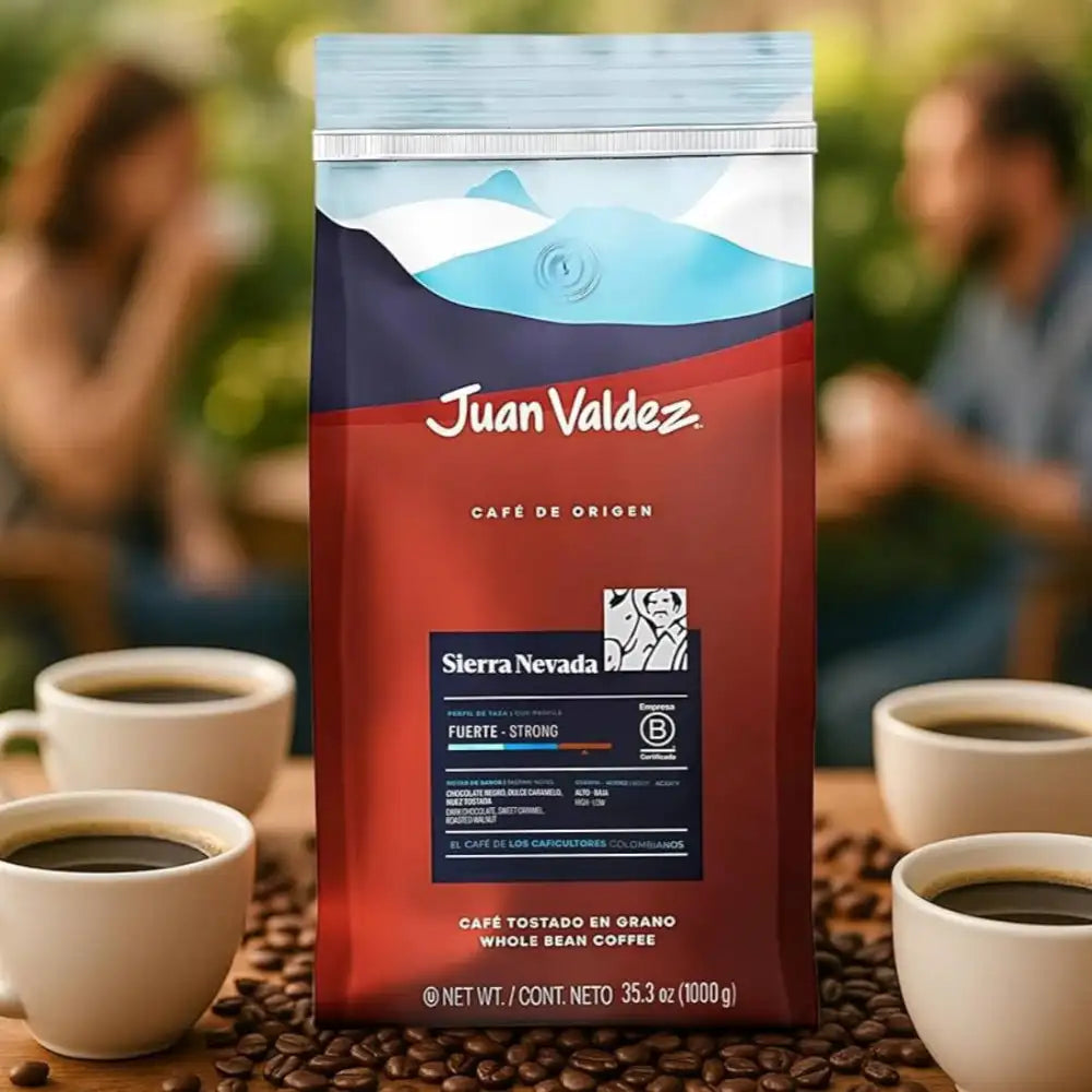 Juan Valdez Sierra Nevada |   Caffè in Grani Tostato Intenso - 1Kg - Juan Valdez Café