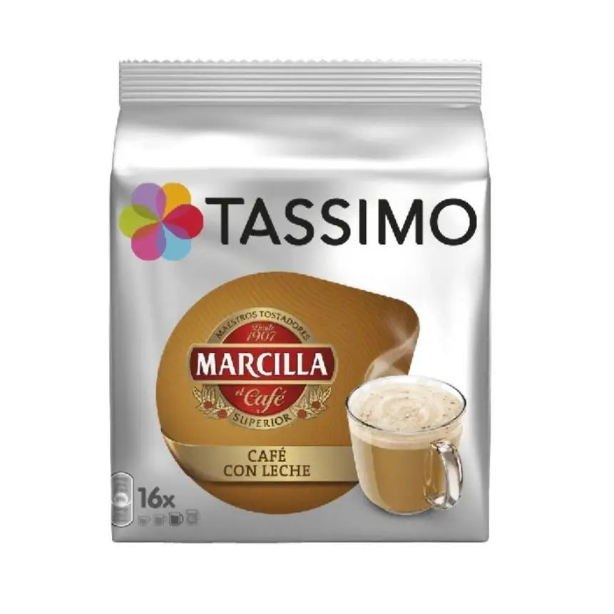 TASSIMO Marcilla caffè con custodia per latte da 16 capsule - SCATOLA da 5 Custodie Totale 80 capsule