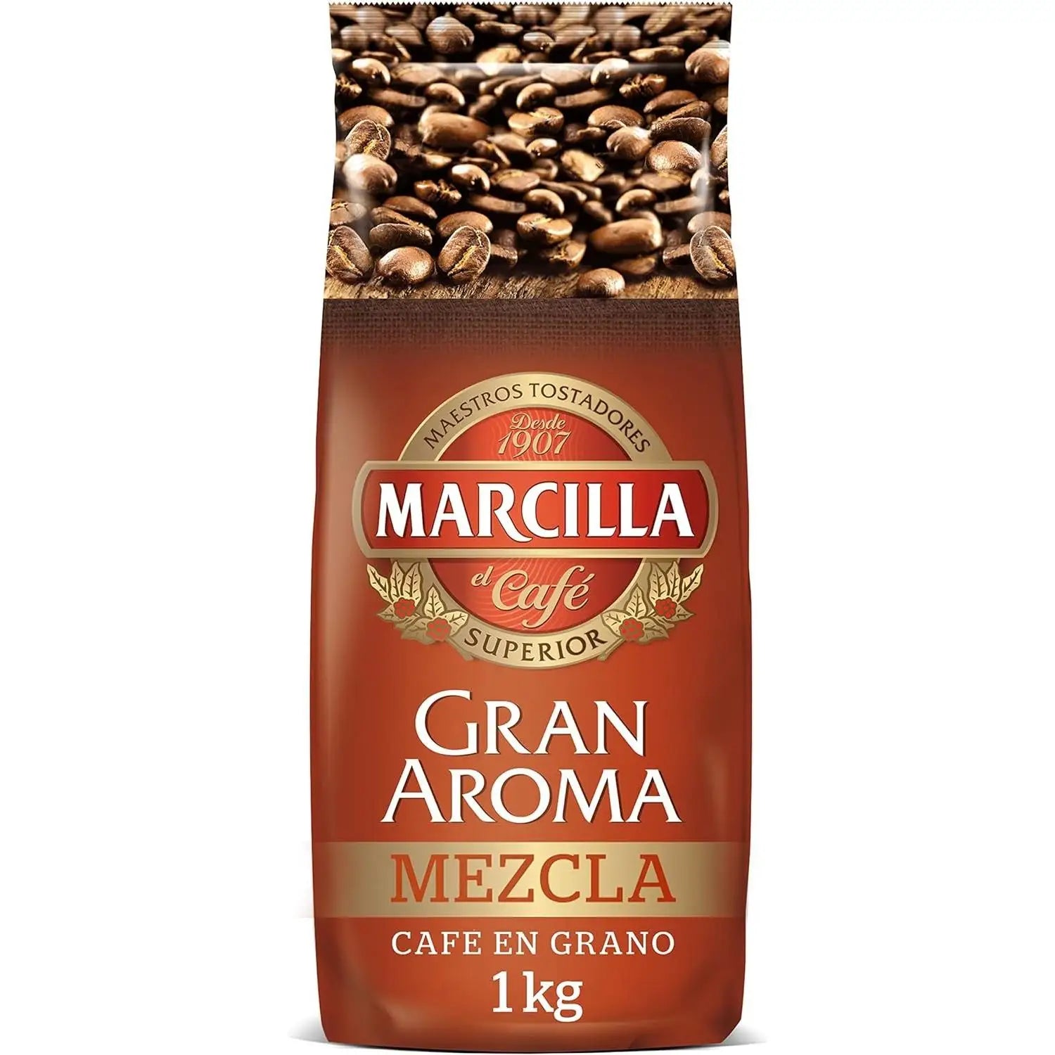 MARCILLA Ottimo aroma - Mix di chicchi di caffè 80/20 - 1 kg