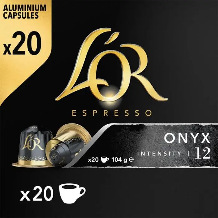 L'OR ESPRESSO caffè totale 120 capsule 20 capsule *6pack sontuoso-decaffeinato ristretto -colombia andes-onyx