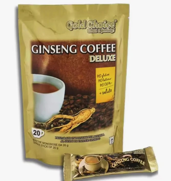 Caffè solubile al ginseng Caffè al ginseng Deluxe - 20 stick da 20g