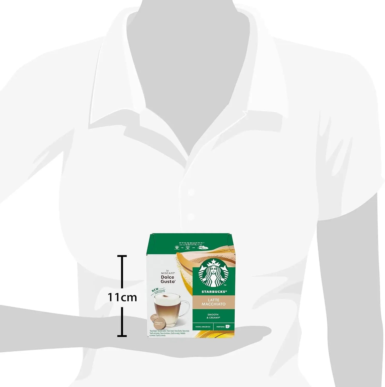 Capsule di caffè STARBUCKS Latte Macchiato di Nescafé Dolce Gusto 3 x 12 (36 capsule, 18 bevande)