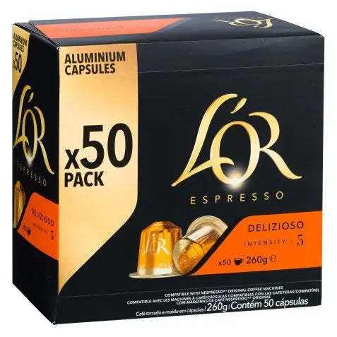 Capsule caffè L'OR Delizioso intensità 11 (scatola da 50 capsule)
