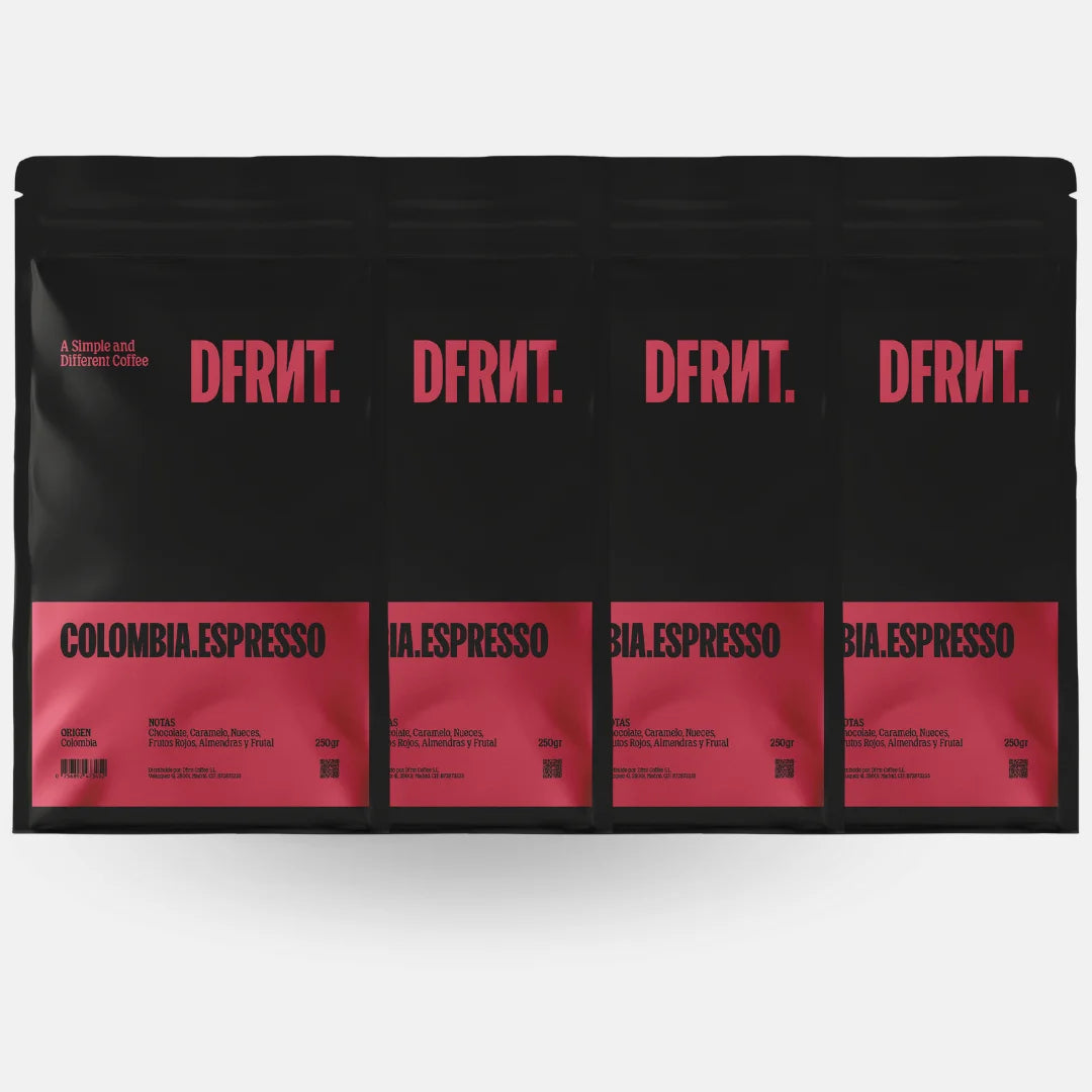 DIFFERENTE.. COLOMBIA.ESPRESSO Chicchi di caffè specialità Colombia Espresso - Cioccolato, Caramello e Frutti rossi - Tostati di recente in Spagna - 500gr