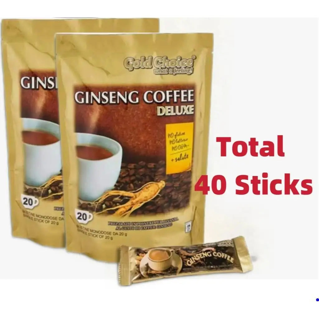 Caffè solubile al ginseng Caffè al ginseng Deluxe - 20 stick da 20g