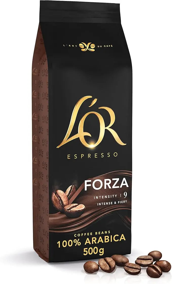 L'OR 2x500g Espresso Colombia Chicchi di Caffè Naturali 100% Arabica-L'OR 2x450 gr Caffè Espresso Chicchi Passione Rossa Maranello Espresso-L'OR 2*500g Espresso Brasile Chicchi di Caffè Naturali 100% Arabo-a