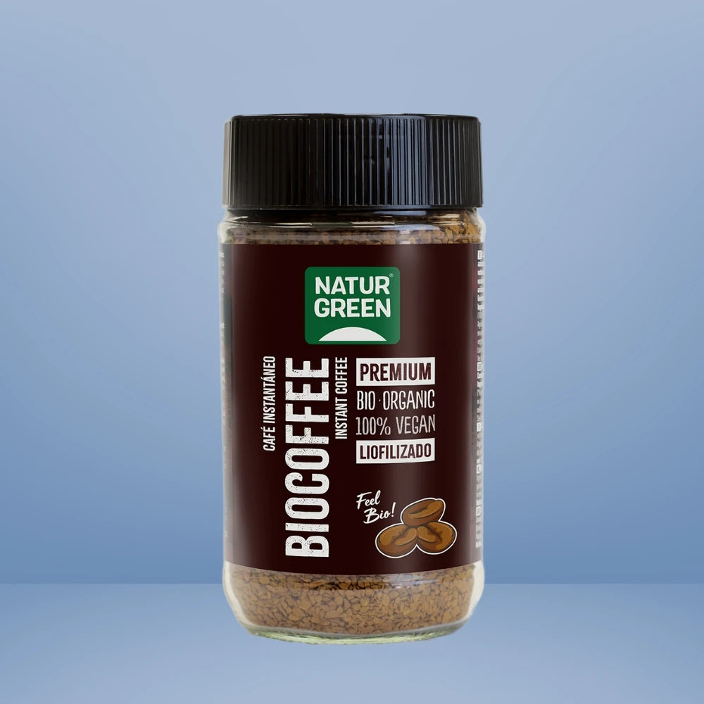 Biocafé istantaneo biologico 100g Caffè solubile biologico Aroma morbido e naturale Sano senza additivi NATURGEN