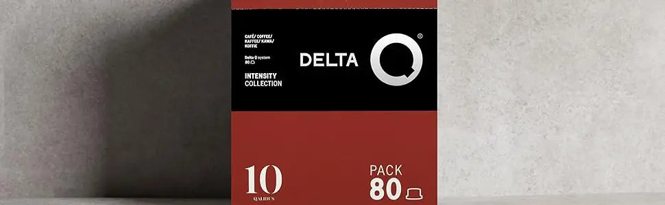 Delta Q - Capsule di caffè macinato Qalidus - Espresso intenso con note caramellate - Intensità 10 - Macinato naturale - 80 capsule