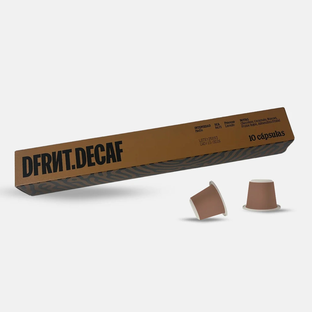 Capsule di caffè specializzate DFRNT.DECAF Decaffeinated Colombia - Espresso ideale - Compatibile con Nespresso - Biodegradabile