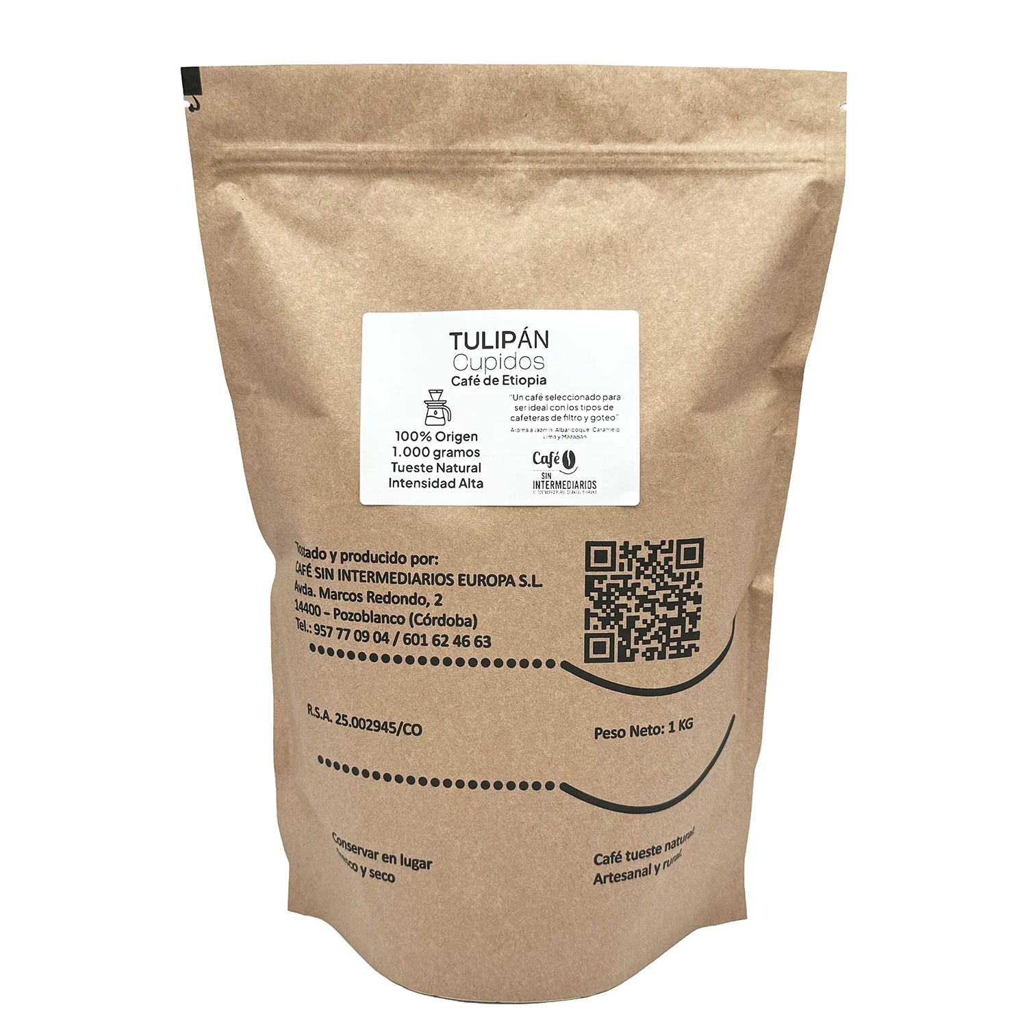 CAFFÈ SENZA INTERMEDIATORI - Tulipan - Caffè Etiope 1Kg |    Toast settimanale |    Spedizione con consegna a terra. |    Alta intensità |    Caffè Solo Perfetto