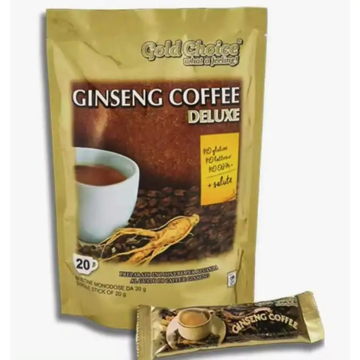 Caffè solubile al ginseng Caffè al ginseng Deluxe - 20 stick da 20g