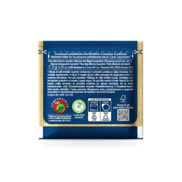 150 Cialde ESE 44mm Caffè Borbone Miscela BLU