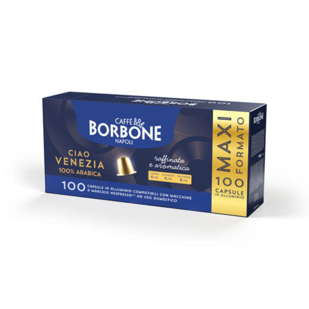 100 Capsule Caffè Borbone in Alluminio Compatibili con Macchine Nespresso (10x10pz)