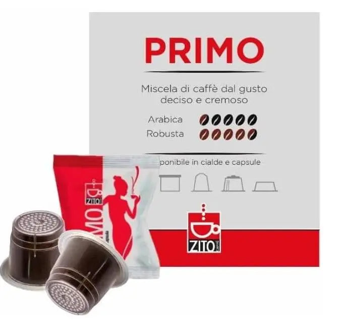 100 Capsule ZITO CAFFE compatibili con NESPRESSO miscela UNICO Densa e Cremosa - Capsule compatibili con Macchine Espresso sistema Nespresso –