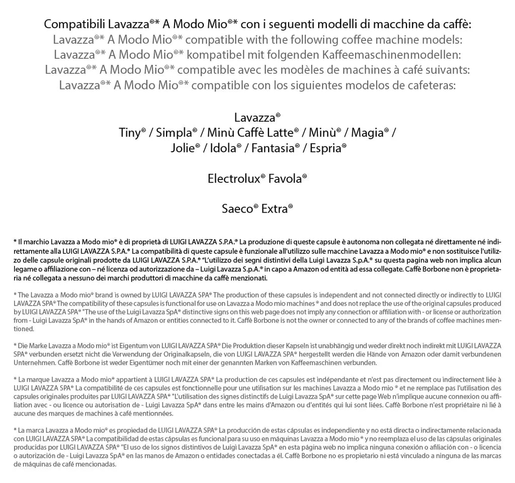 Caffè Borbone Don Carlo, Miscela Blu - 100 Capsule - Compatibili con le Macchine ad uso domestico Lavazza* A Modo Mio*