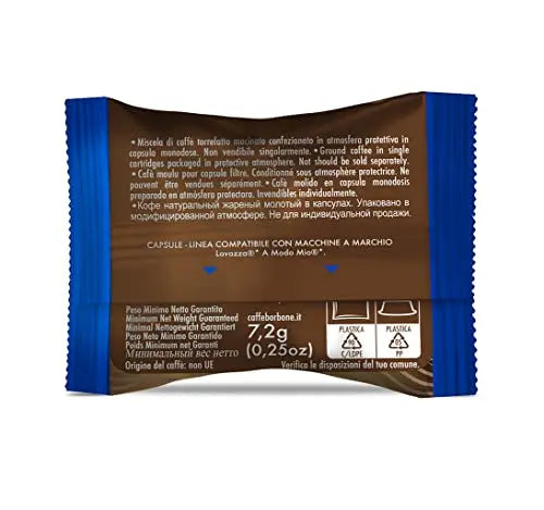 Caffè Borbone Don Carlo, Miscela Blu - 100 Capsule - Compatibili con le Macchine ad uso domestico Lavazza* A Modo Mio*